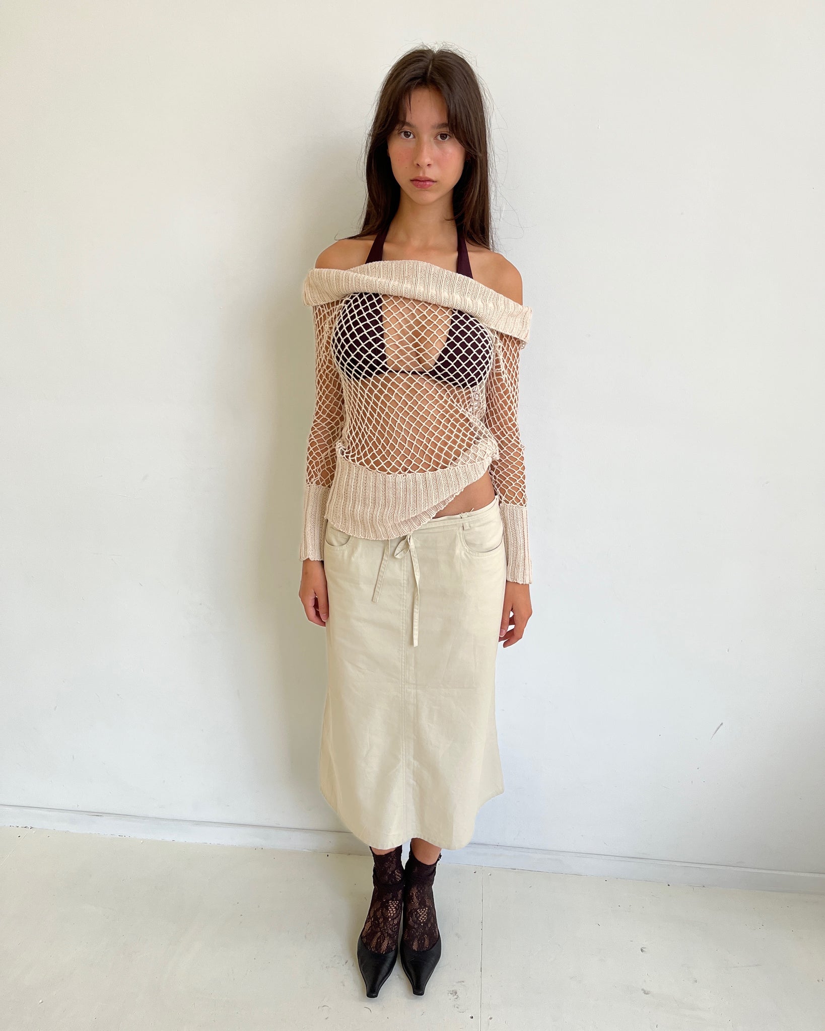 Knitted See Through Top