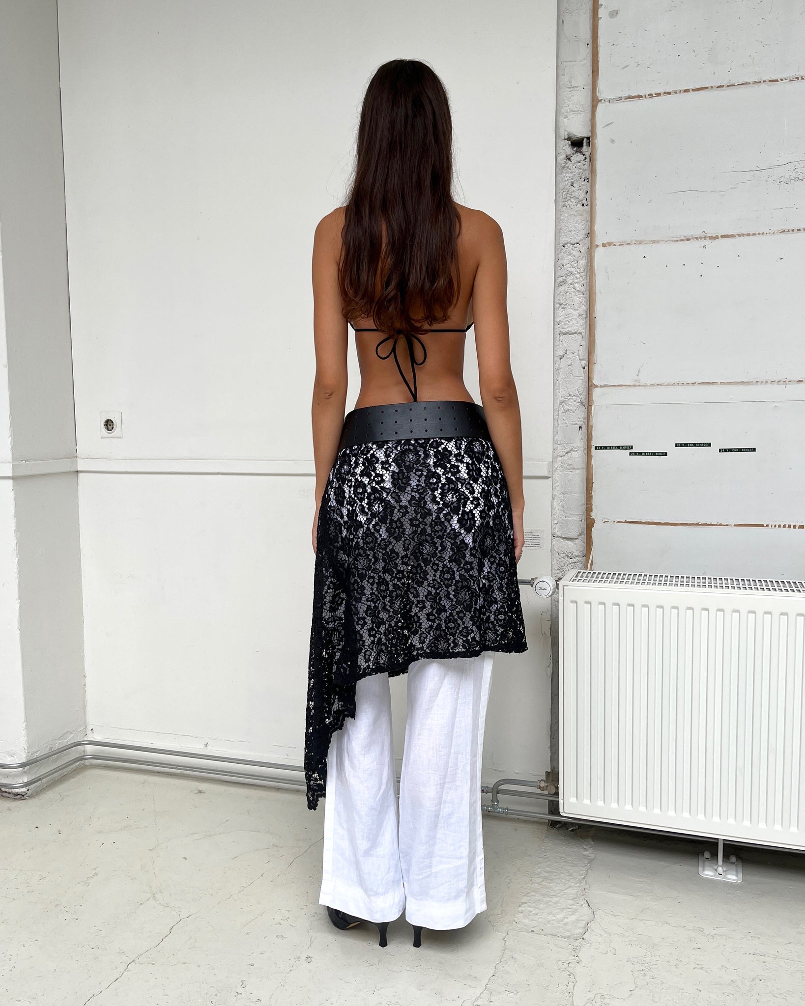 Lace Asymmetric Skirt