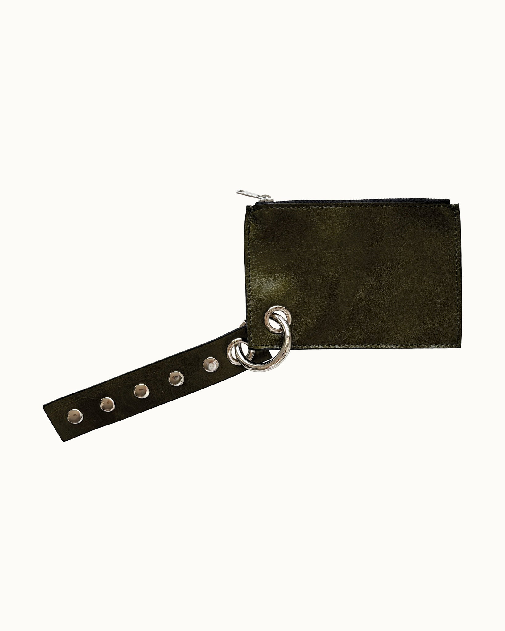 POCKET BAG TEXTURED GLOSSY GREEN
