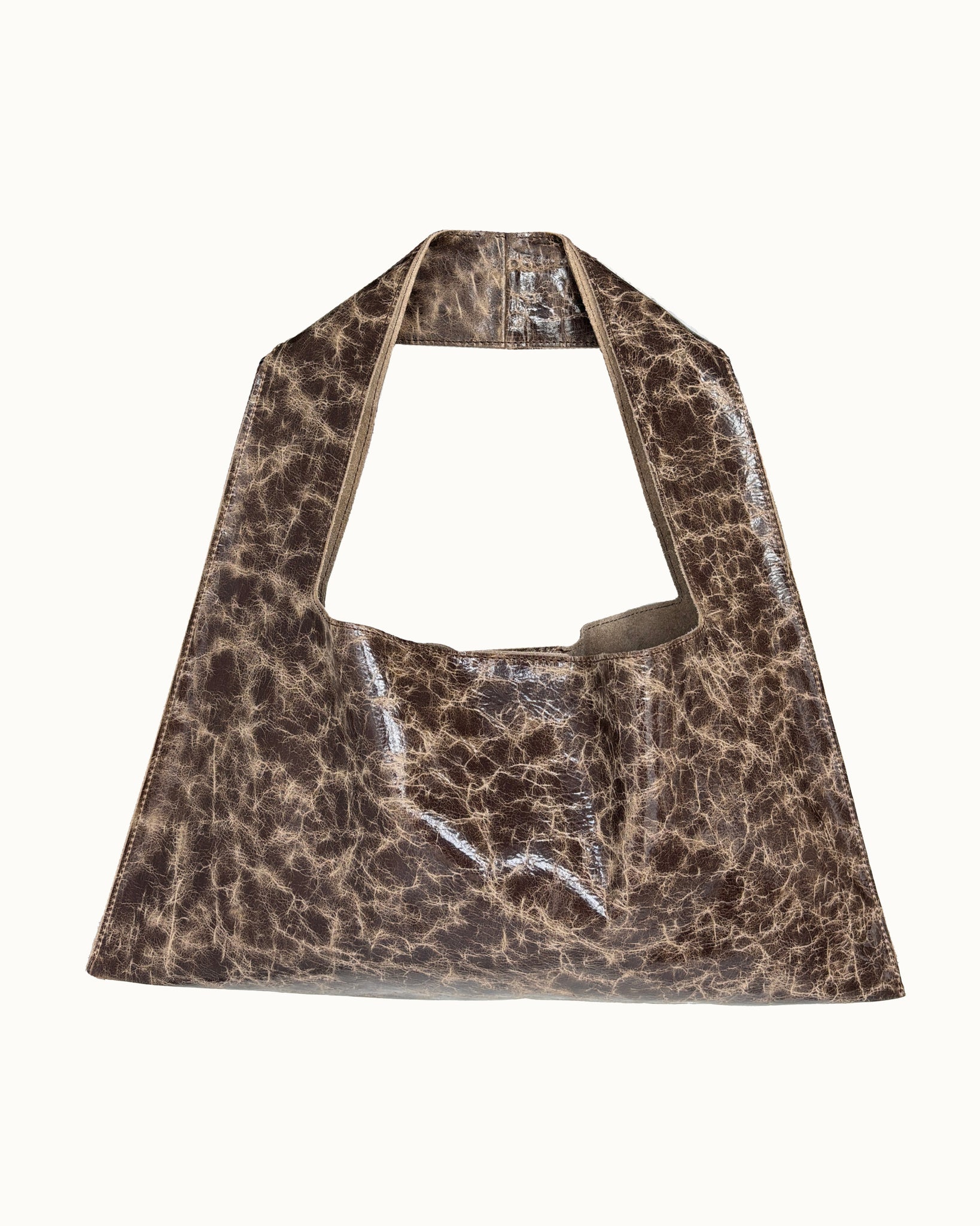 S01 PATENT TEXTURED BROWN